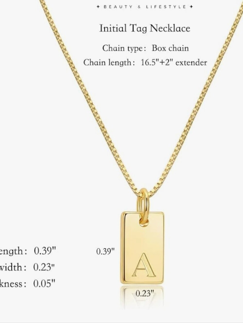 14K Gold Plated Initial Necklaces Letter Necklace Dainty Waterproof - Picture 3 of 4